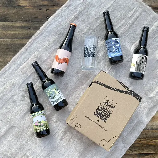 Coffret 5x33cl + 1 verre — Black Bloc