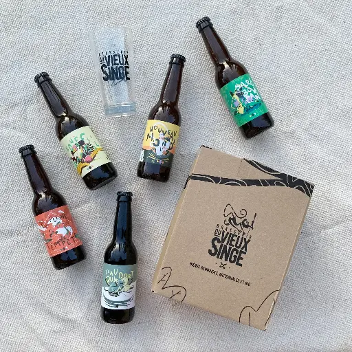 Coffret 5x33cl + 1 verre — Chamarré